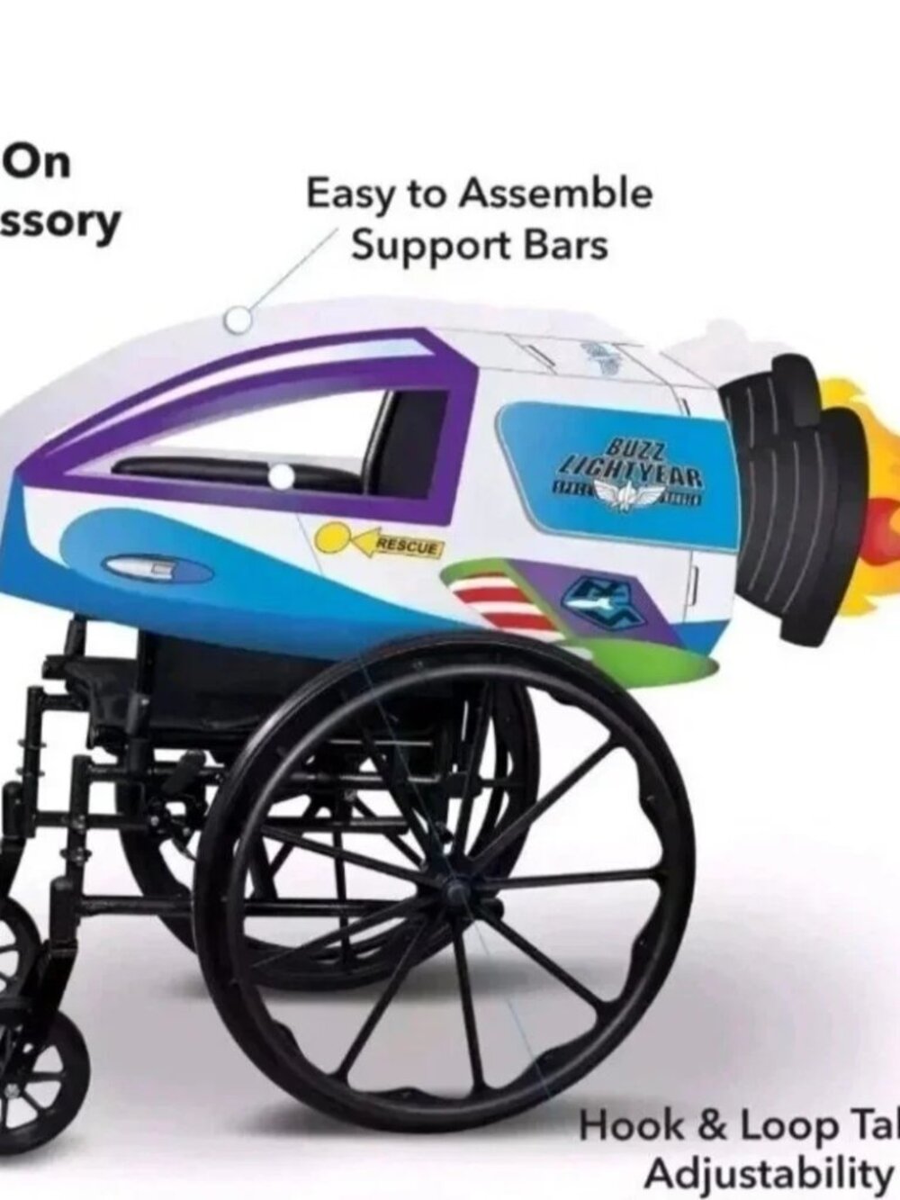 Disney's Toy Story Buzz Lightyear Spaceship Wheelchair Child Halloween Costume